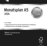 CHRONOPLAN Kalendereinlage Monatsplan A5 2026