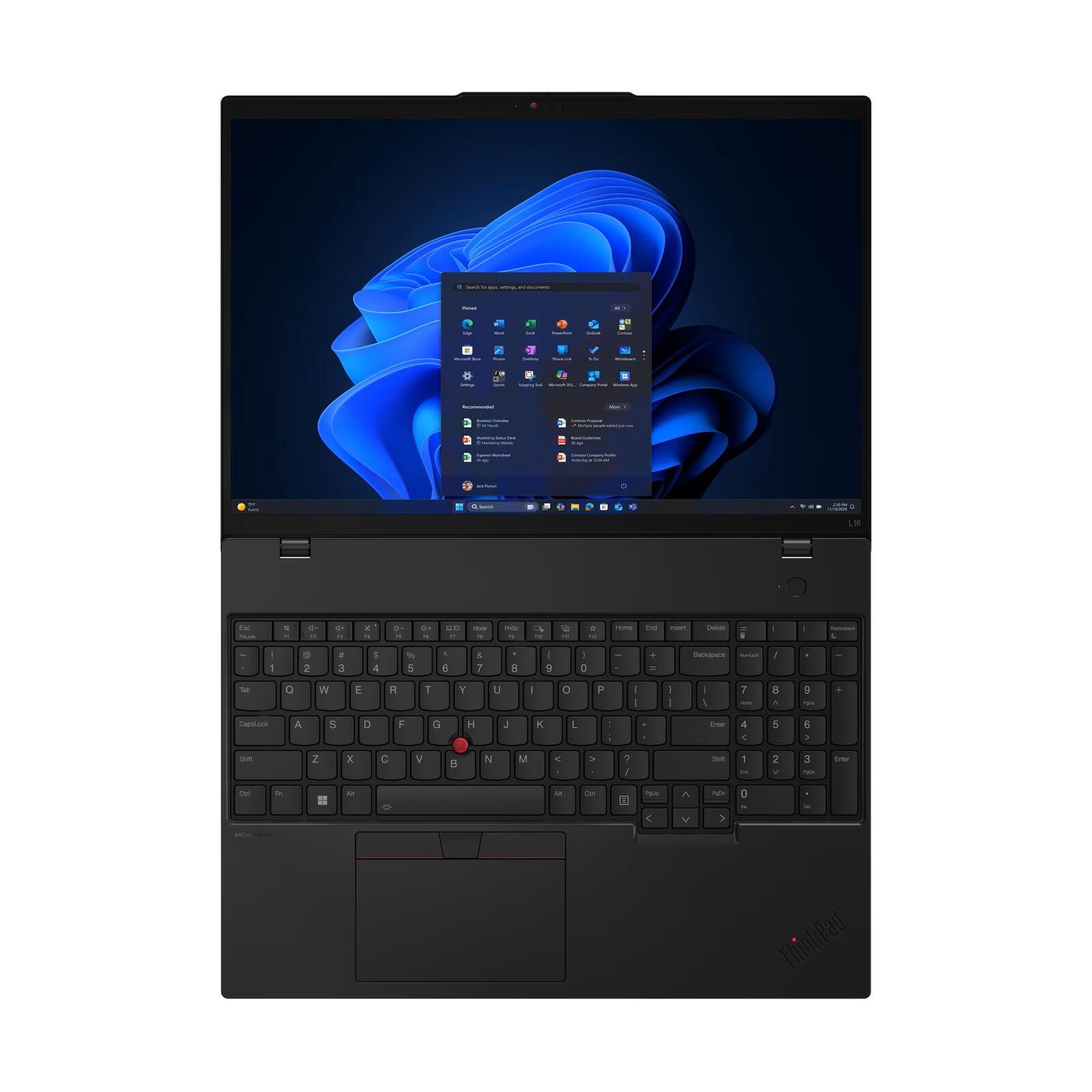 Lenovo ThinkPad L16 G2 Intel® Core™ Ultra 7 255U Notebook 40.6 cm (16 Zoll)