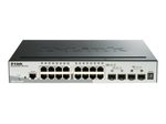 D-Link DGS-1510-20/E, 20-Port Smart Managed Gigabit Stack Switch 2x 10G