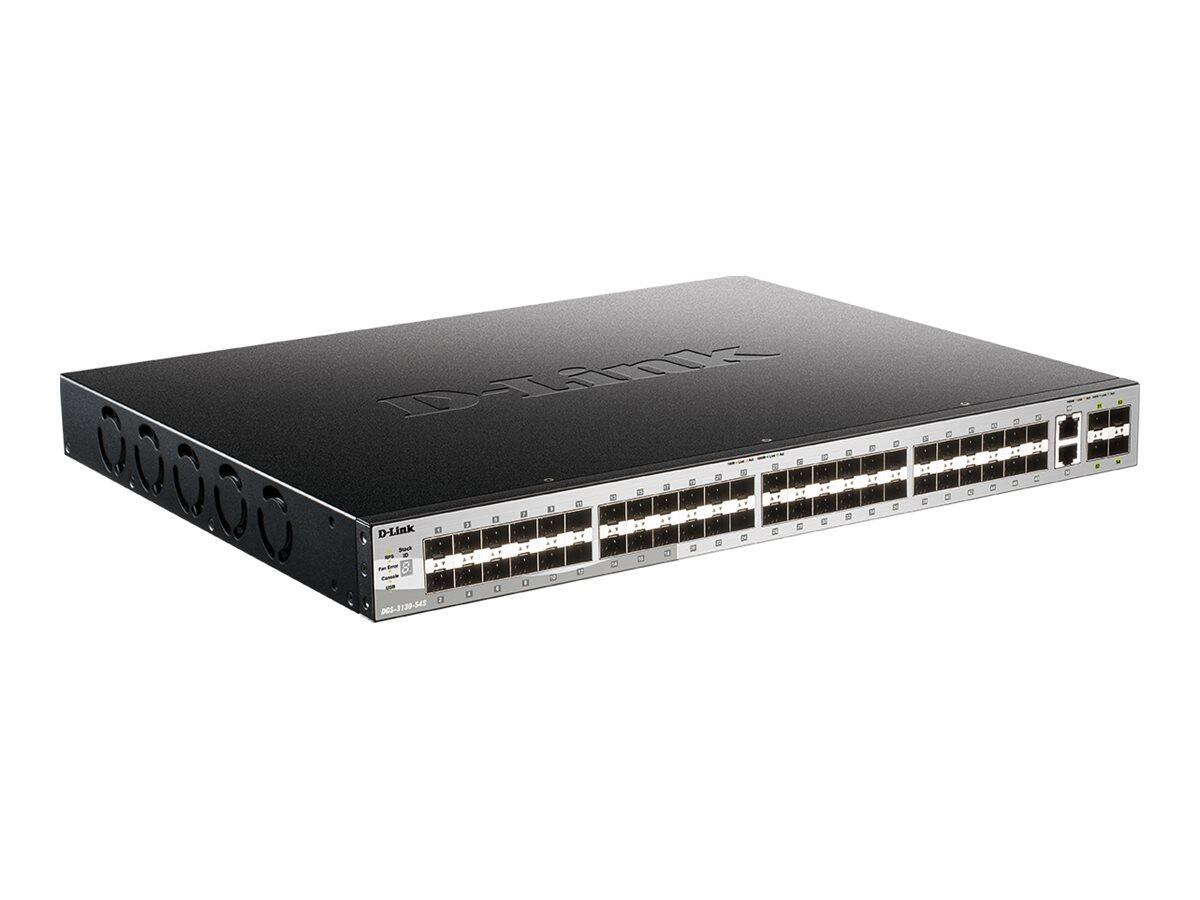 D-Link DGS-3130-54S/E, 54-Port Layer 3 Fiber Gigabit Stack Switch (SI)