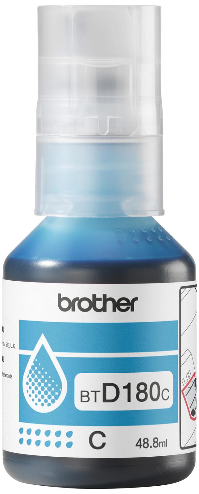 Brother Original BTD180C Nachfülltinte Cyan