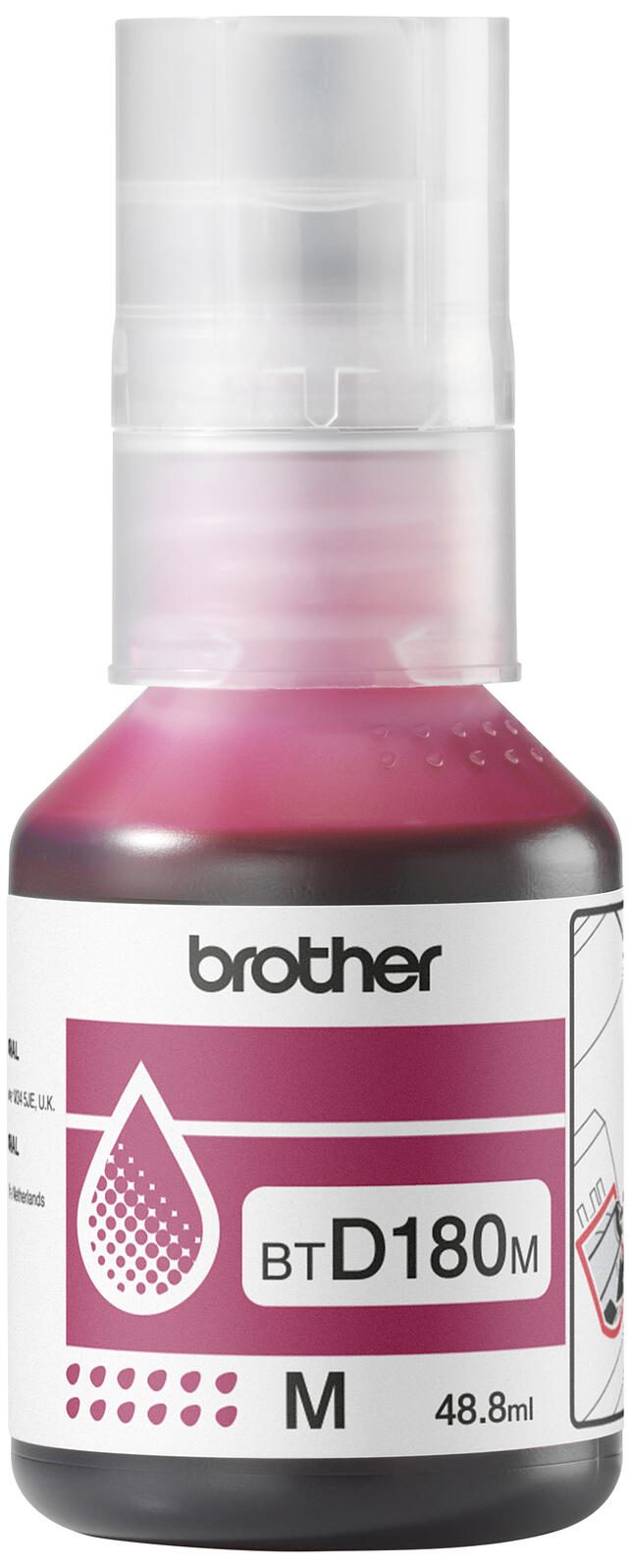Brother Original BTD180M Nachfülltinte Magenta
