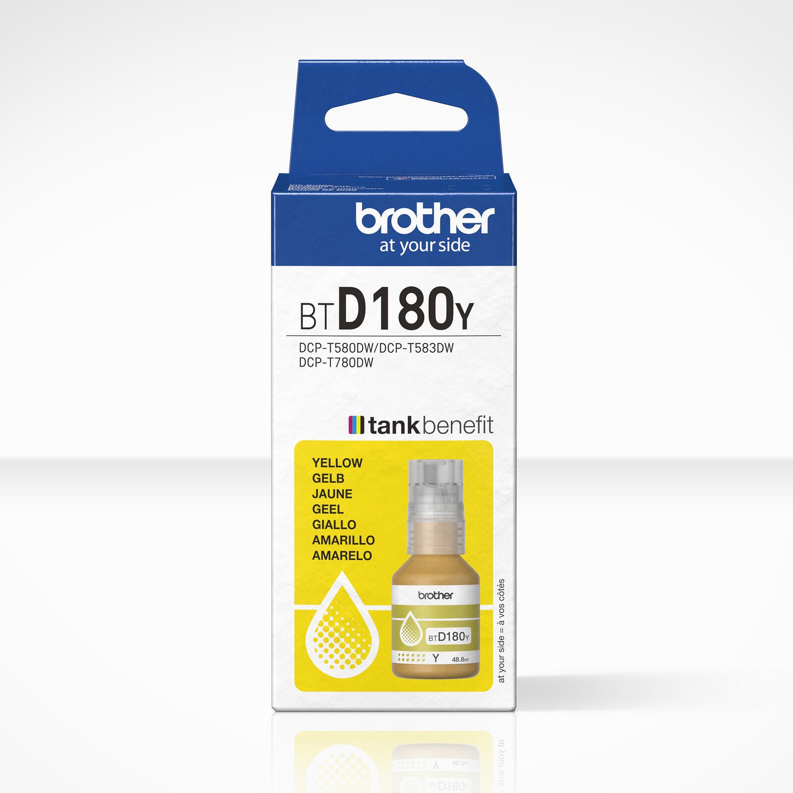 Brother Original BTD180Y Nachfülltinte Gelb