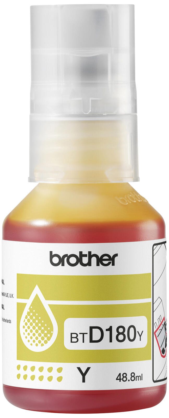 Brother Original BTD180Y Nachfülltinte Gelb