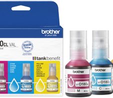 Brother Original BTD180CLVAL Nachfülltinte Cyan/Magenta/Gelb
