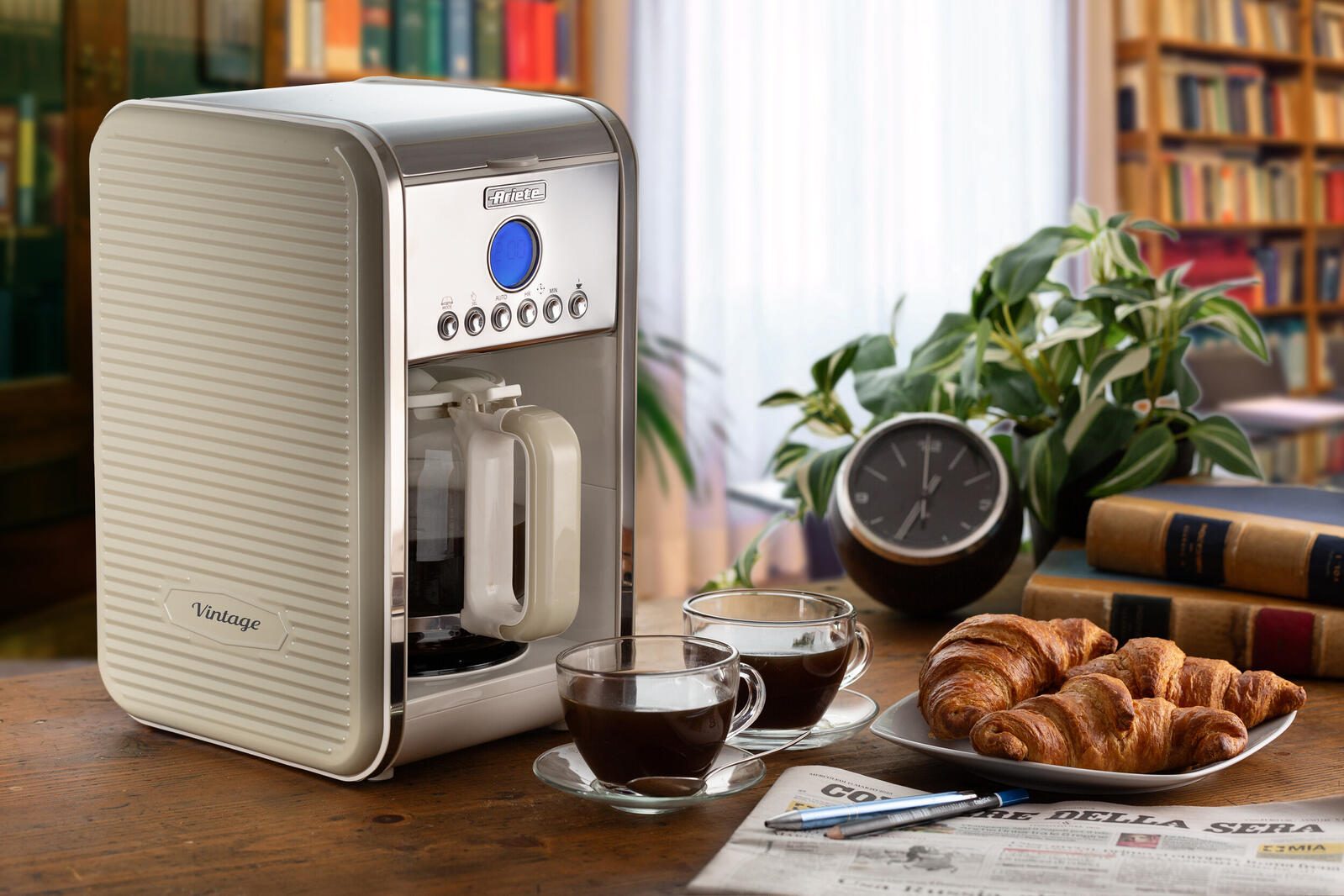 Ariete Vintage Filter-Kaffeemaschine - 1,5l - cream