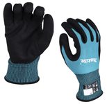 makita Arbeitshandschuhe Nitril 10 blau,schwarz
