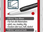 Pica Big Dry For All 6031 Bleistiftminen für Zimmermannsbleistift mit Druckmechanismus 2.0 - 5.0 mm rot
