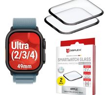 DISPLEX Full Cover Schutzfolie Apple Watch Ultra (2/3/4) (49mm), 2 Stück