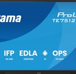 iiyama ProLite TE7512MIS-B4AG Touch Display 189,3 cm (75 Zoll)