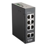 D-Link DIS-100E-8W, 8-Port Unmanaged Layer2 Fast Ethernet Industrial Switch