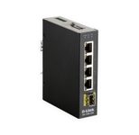 D-Link DIS-100G-5SW, 5-Port Unmanaged Layer2 Gigabit Industrial Switch
