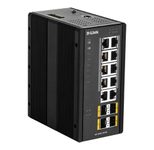 D-Link DIS-300G-14PSW, 14 Port Layer2 Managed Gigabit PoE Industrial Switch