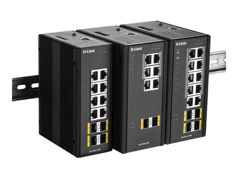 D-Link DIS-300G-8PSW, 8 Port Layer2 Managed Gigabit PoE Industrial Switch