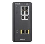 D-Link DIS-300G-8PSW, 8-Port Layer 2 Managed Gigabit PoE Industrial Switch