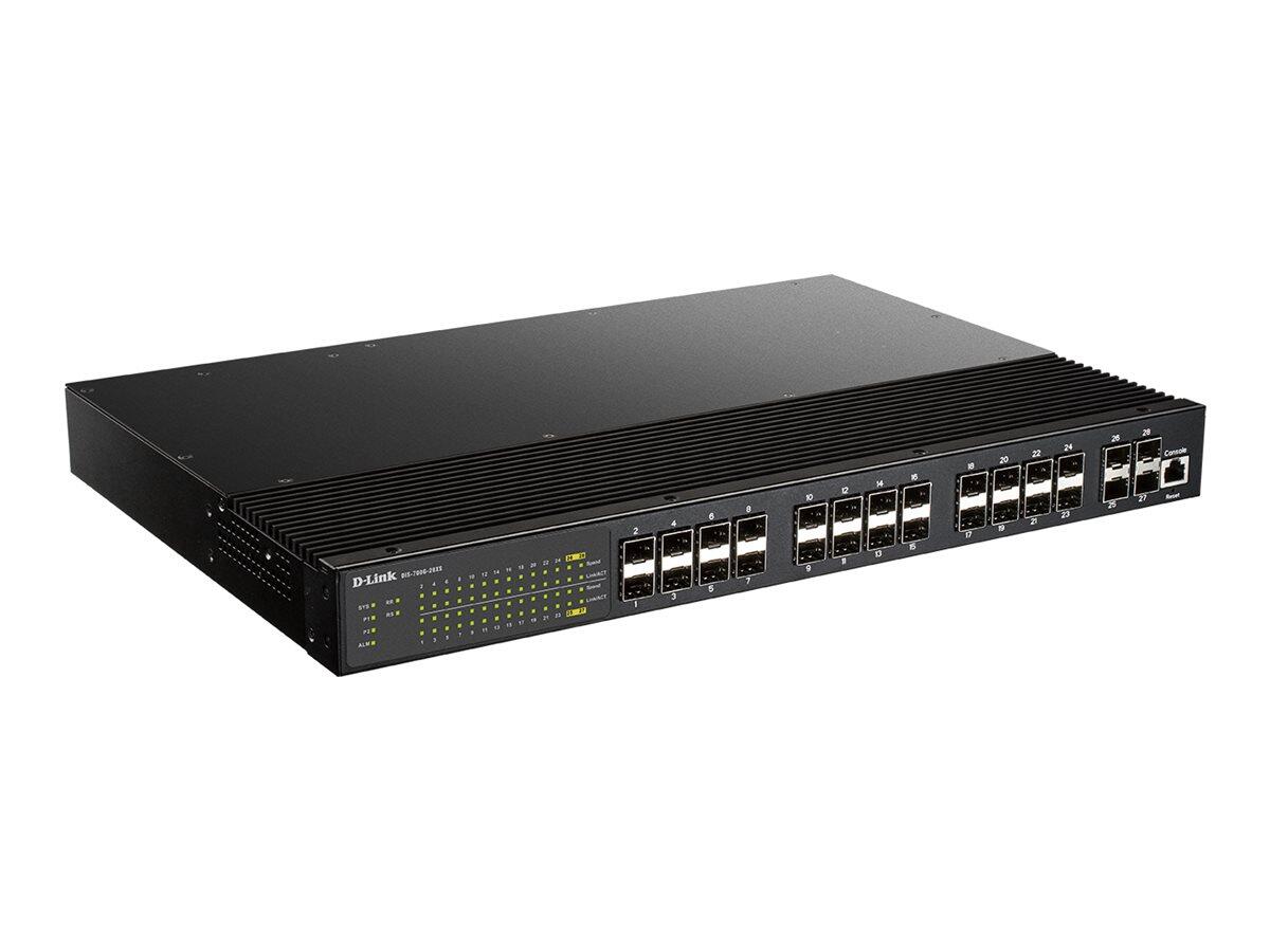 D-Link DIS-700G-28XS, 28-Port Layer2 Managed Gigabit Industrial Fiber Switch 4x 10G