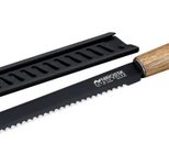 NIROSTA Brotmesser Flow Fair schwarz, 33,5cm