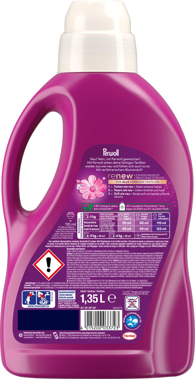 Perwoll COLOR BLÜTENRAUSCH renew Waschmittel frisch 1,35 l
