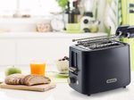 Ariete Breakfast 2-Schlitz-Toaster mit Edelstahlzangen - dunkelblau