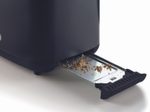 Ariete Breakfast 2-Schlitz-Toaster mit Edelstahlzangen - dunkelblau