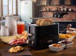 Ariete Breakfast 2-Schlitz-Toaster mit Edelstahlzangen - dunkelblau