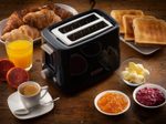 Ariete Breakfast 2-Schlitz-Toaster mit Edelstahlzangen - dunkelblau