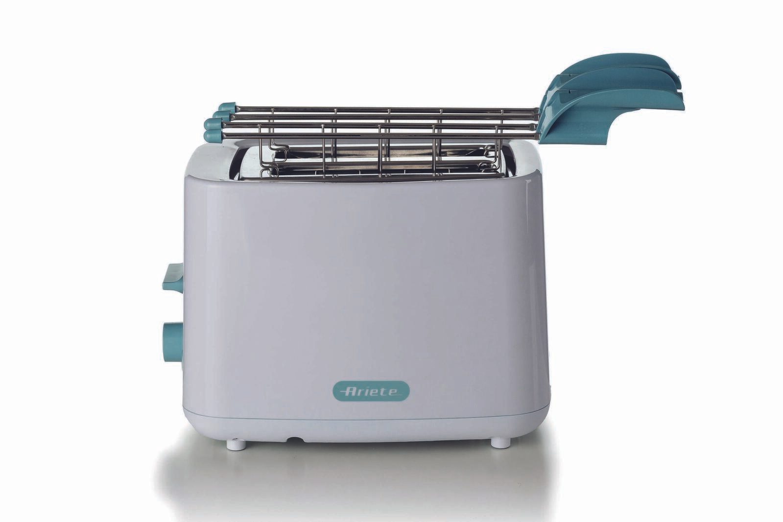 Ariete Breakfast 2-Schlitz-Toaster mit Edelstahlzangen - weiß