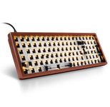 Sharkoon Barebone-Tastatur Skiller SGK50 S2 kabelgebunden 60% wood