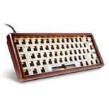 Sharkoon Barebone-Tastatur Skiller SGK50 S4 Gen2 kabelgebunden 60% wood