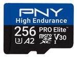 PNY PRO Elite High Endurance microSDXC UHS-I Speicherkarte 256 GB mit SD-Adapter