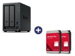 Synology Disk Station DS725+ NAS-Server (2 Schächte) + WD Red Plus NAS Festplatte - 8 TB (2x 4 TB), 256 MB