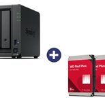 Synology Disk Station DS725+ NAS-Server (2 Schächte) + WD Red Plus NAS Festplatte - 16 TB (2x 8 TB), 256 MB