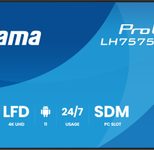 iiyama ProLite LH7575UHS-B2AG Signage Display 190,5 cm (75 Zoll)