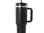 Milu Edelstahl-Tumbler-Set (3-tlg.) mit Trinkhalm - 1200 ml  - Leoparden-Print