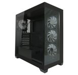 LC Power Gaming-PC Gehäuse LC-715B-ON Midi-Tower schwarz