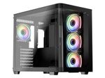 LC Power Gaming-PC Gehäuse LC-8001B-ON Midi-Tower schwarz
