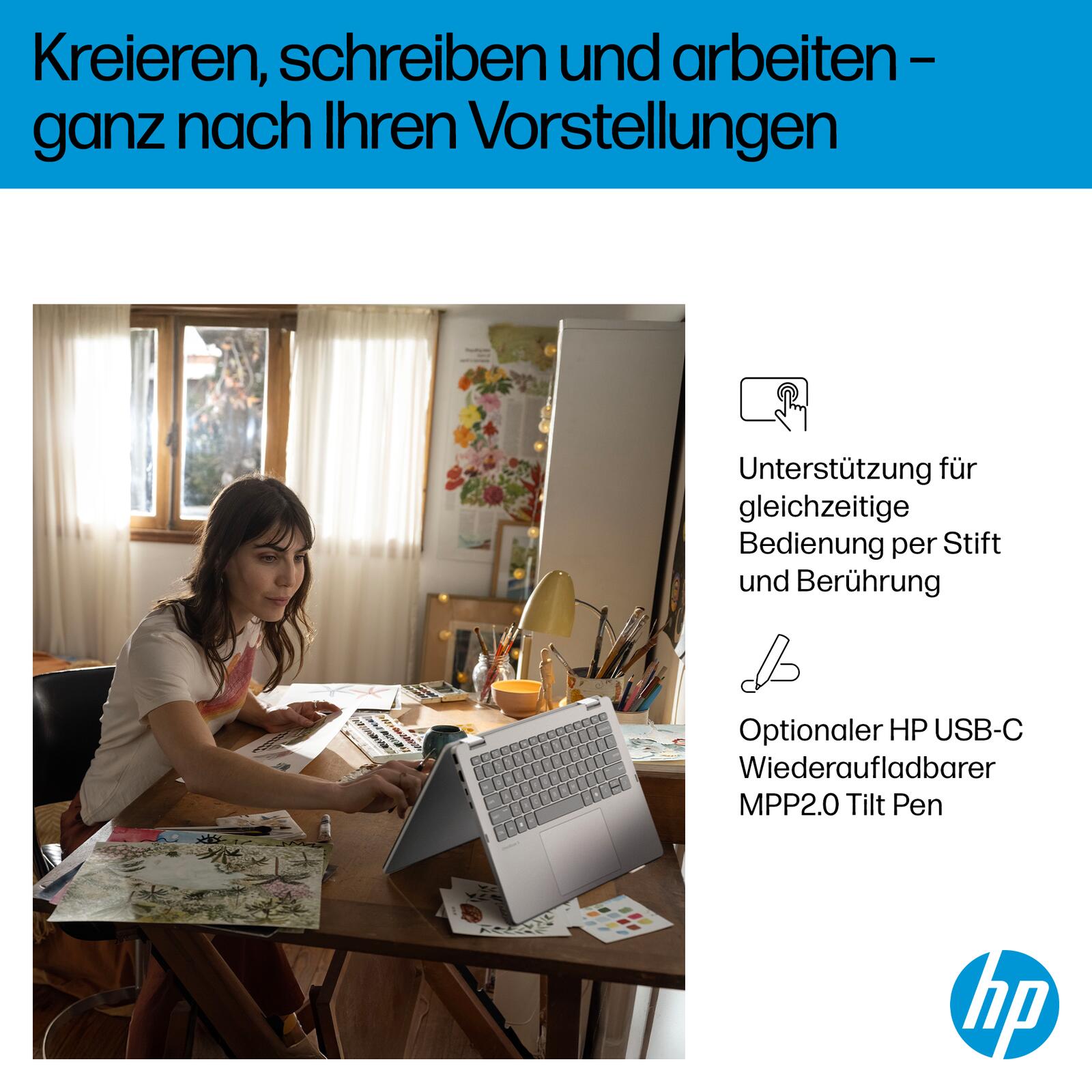 HP OmniBook 5 Flip 14-fp0077ng Intel® Core™ 7 150U Notebook 35,6 cm (14")