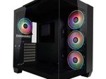 LC Power Gaming-PC Gehäuse LC-809B-ON Midi-Tower schwarz