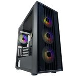 LC Power Gaming-PC Gehäuse LC-810B-ON Midi-Tower schwarz