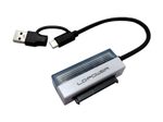 LC Power Adapter LC-ADA-USB-SATA-25 schwarz, weiß, transparent