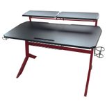 LC Power Gaming-Tisch LC-GD-1R Gaming-Tisch, schwarz/rot
