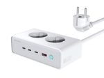 4smarts Desk Charger GaN 65W mit AC-Steckdosen, weiß