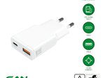 4smarts Netzladegerät PDPlug Slim Duos 30W GaN 1C+1A weiß