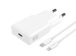 4smarts Netzladegerät PDPlug Slim 20W GaN 1C und USB-C auf Lightning Kabel 1,5m, weiß
