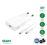 4smarts Netzladegerät PDPlug Slim 20W GaN 1C und USB-C Kabel 1,5m, weiß