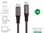 4smarts USB-C auf USB-C Kabel PremiumCord 100W 1,5m schwarz