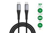 4smarts USB-C Kabel PrimeCord 60W 1,5m, schwarz gun