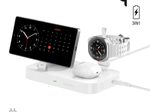 4smarts Qi2 Ladestation Trident mit Charger für Samsung Watch, Kabel 1,5m, weiß