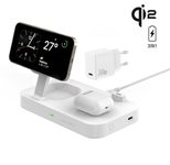 4smarts Qi2 Ladestation Trident mit Kabel 1,5m, weiß
