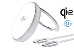 4smarts Qi2 Charger Kickstand silber / weiß